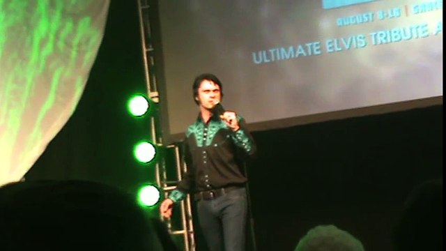 Diogo Light sings 'Green Green Grass Of Home' Elvis Week 2015