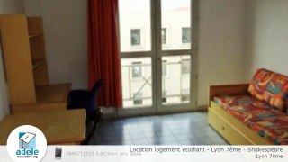 Location logement étudiant - Lyon 7ème - Shakespeare