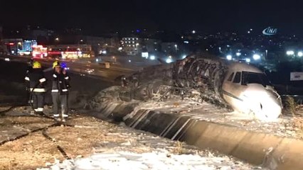 Atatürk Havalimanı'nda Özel Jet Pistten Çıktı: 4 Yaralı