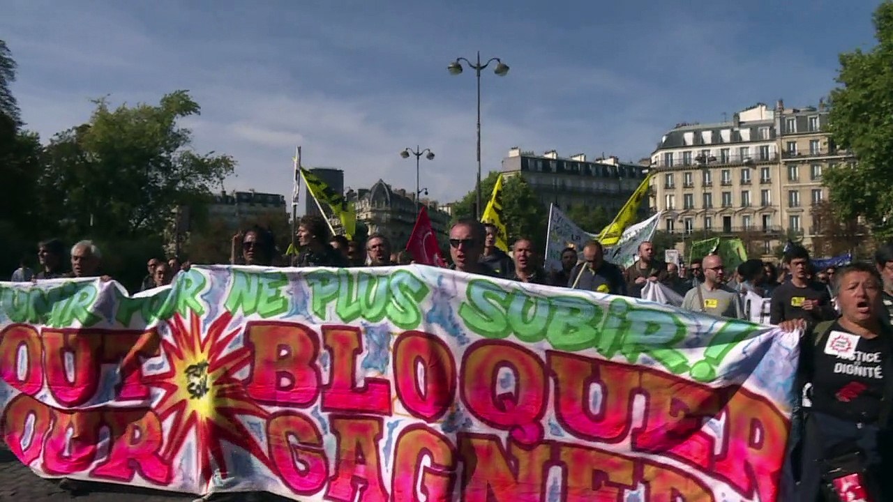 Nuevas protestas contra la reforma laboral de Macron en Francia