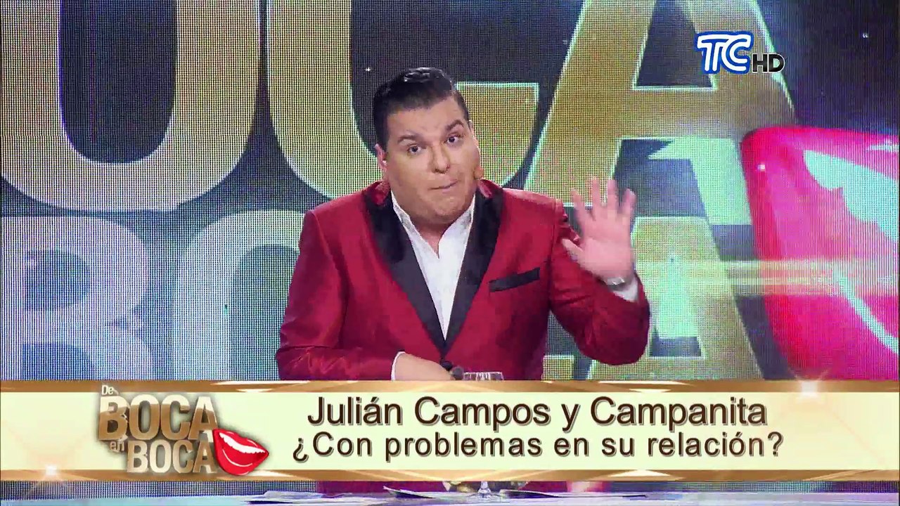 Julián Campos y Campanita están pasando un duro momento en su relación