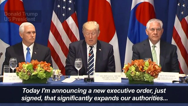 Trump says US to target firms doing business with N. Korea