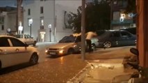 Kocaeli'de Dolu ve Sağanak Yağmur Sürücüleri Zor Durumda Bıraktı