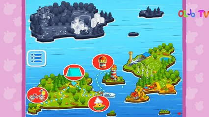 Hippo Pepa y Clara van en un viaje emocionante Aprender juegos de lógica.español