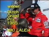 Gran Premio d'Olanda 1985: Podio