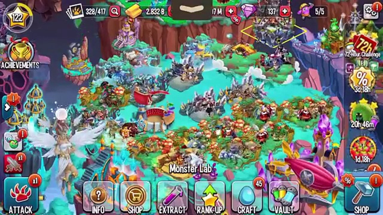 Monster Legends - 72 Hour Challenge Slow Motion How to get gem & reward in event