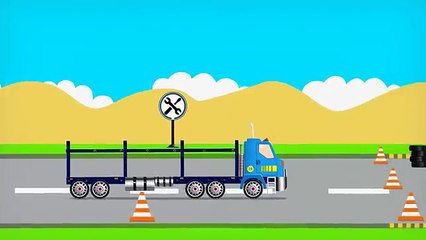 Car Transport Carrier Teaching Colors - Learning Colours Video for Children and Todlers
