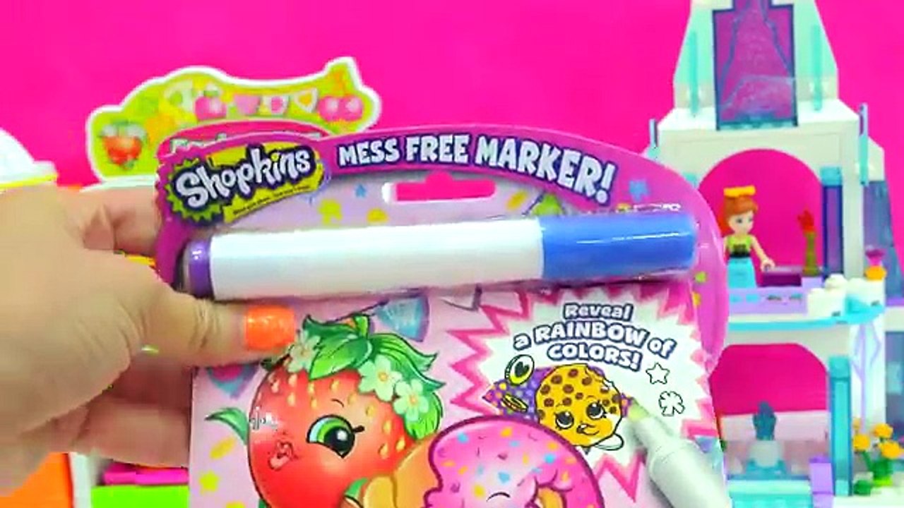 Shopkins Imagine Ink Rainbow Color Pen + Disney Princess Surprise Pictures Books