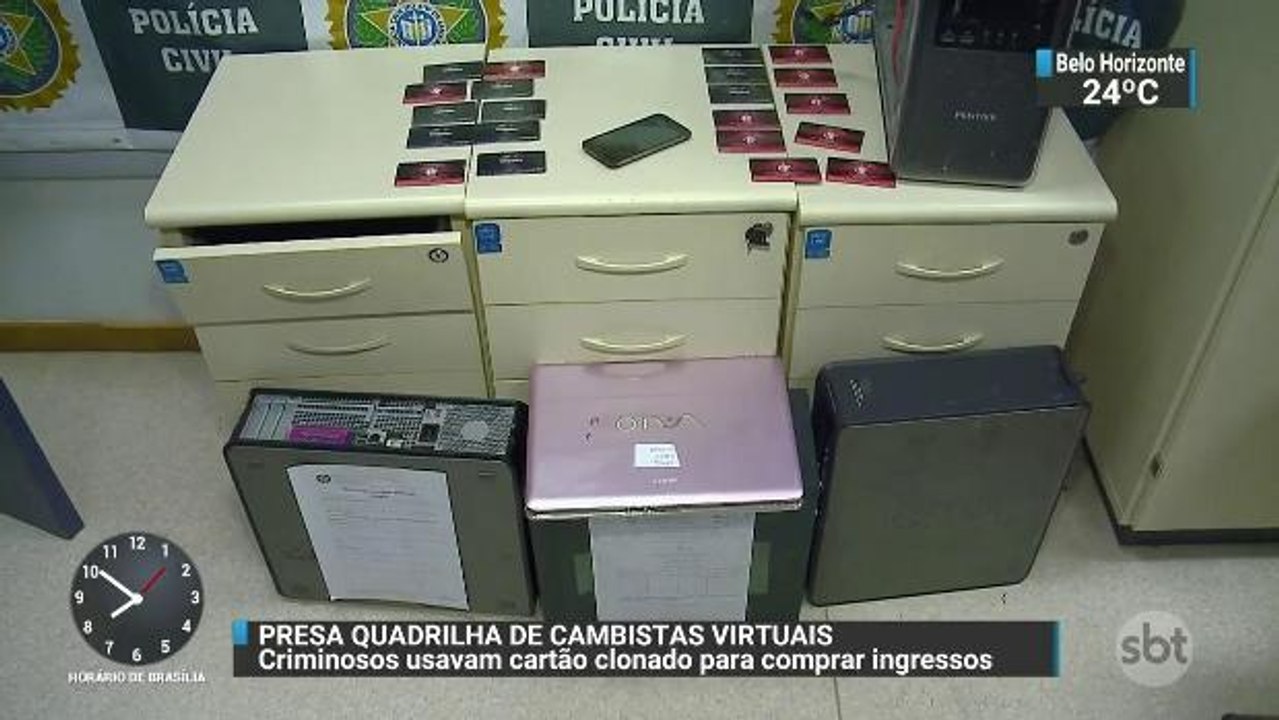 Quadrilha que usava cartões clonados para comprar ingressos pela internet é presa