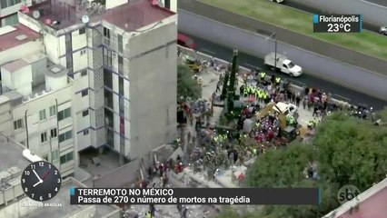 Ao menos 273 pessoas morreram em terremoto no México