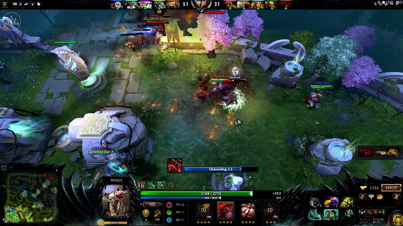 The Force Staff PUDGE!!! | DOTA 2 Reborn (Frozenkuku)