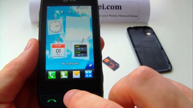 LG GS290 Cookie Fresh Unlock & input / enter code.AVI