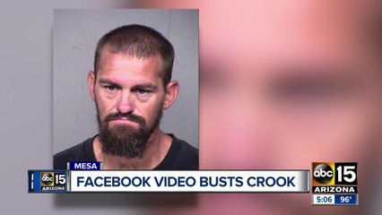 Alleged burglar busted after surveillance video posted on Facebook