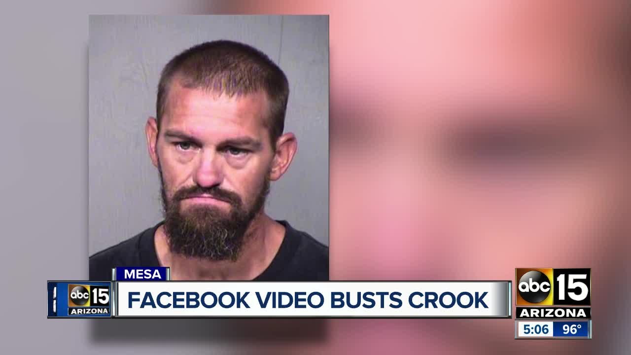 Alleged burglar busted after surveillance video posted on Facebook