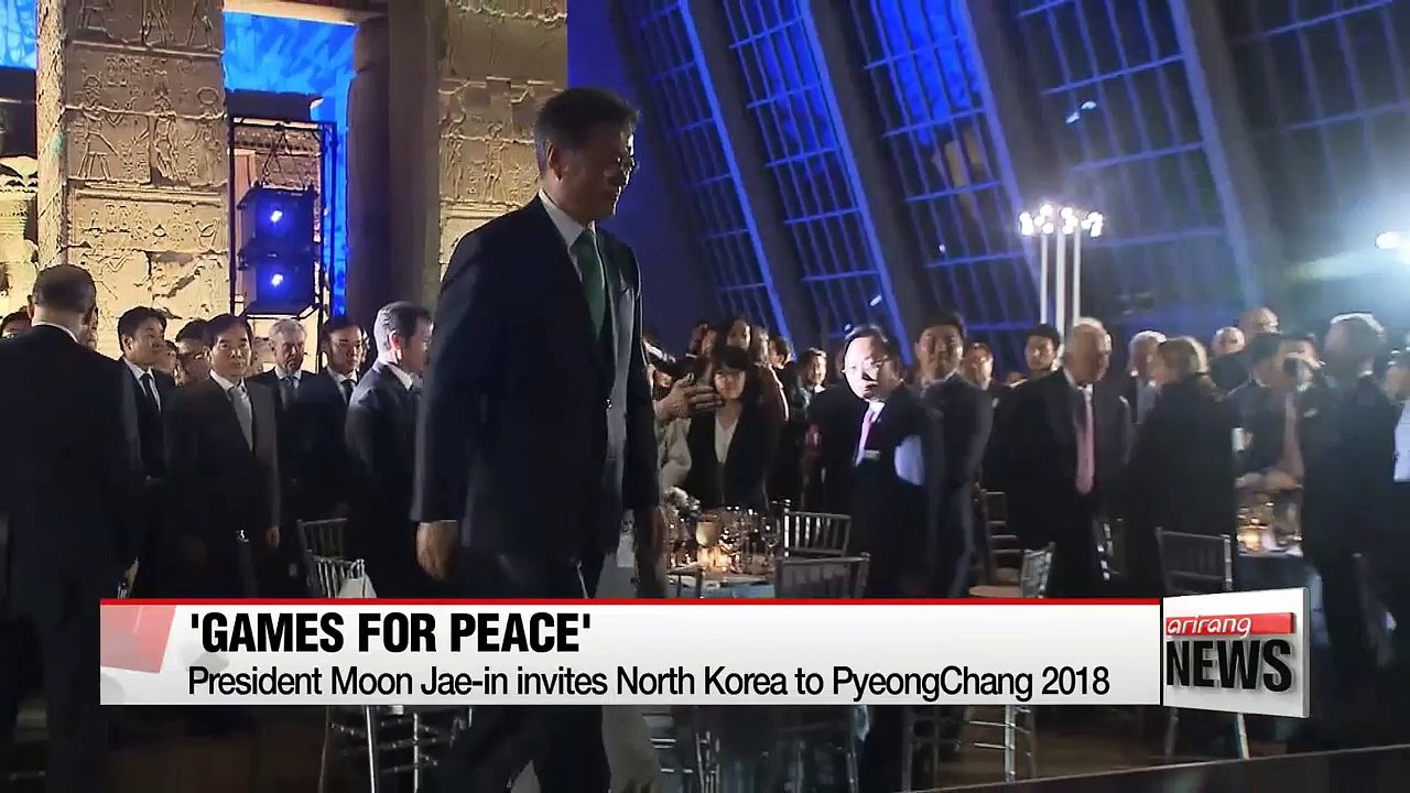 President Moon promotes 2018 Olympics as opportunity for peace and reconciliation with North Korea