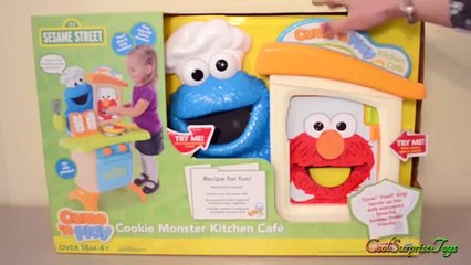 Playskool Sesame Street Cookie Monster Kitchen Café 芝麻街饼干怪兽玩具厨房