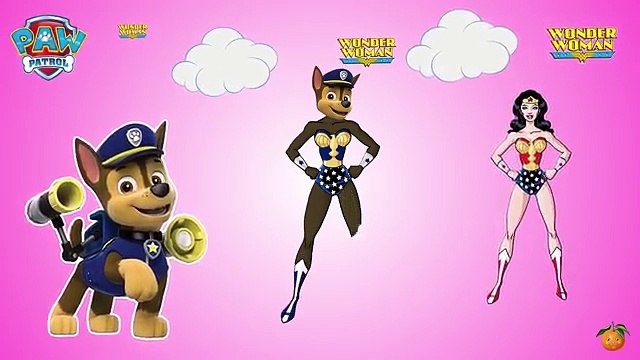 La Patrulla canina se disfraza La Mujer Maravilla - La Familia Dedo en español