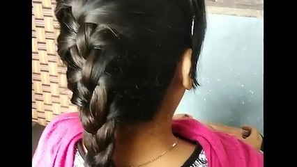 New braid hair style at home...... -