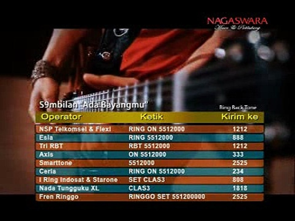 ADA BAYANGMU#SEMBILAN BAND#INDONESIA#LEFT