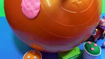 GIANT Play Doh Peppa Pig Surprise Eggs: Peppa Pig, Angry Birds Play Doh Cars 2 Lego Surprise Eggs