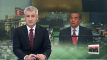 China's FM warns North Korea to stop walking risky path