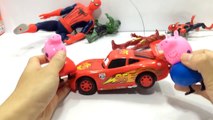 Disney Cars Toys McQueen in Cars for Kids - Spiderman and Friends Colours for Children Fun Video