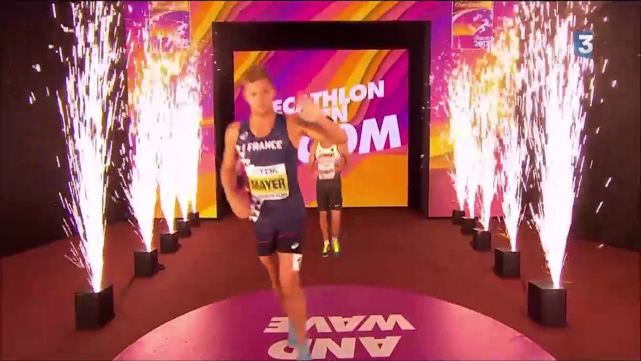 Décathlon, 1500m (Mayer, Auzeil) - ChM 2017 athlétisme