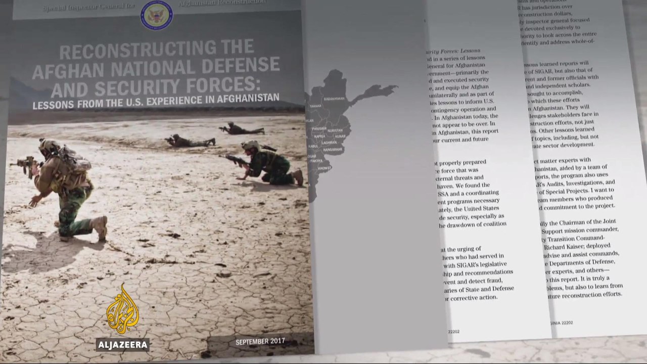 US report finds problems with Afghan troops' training programme