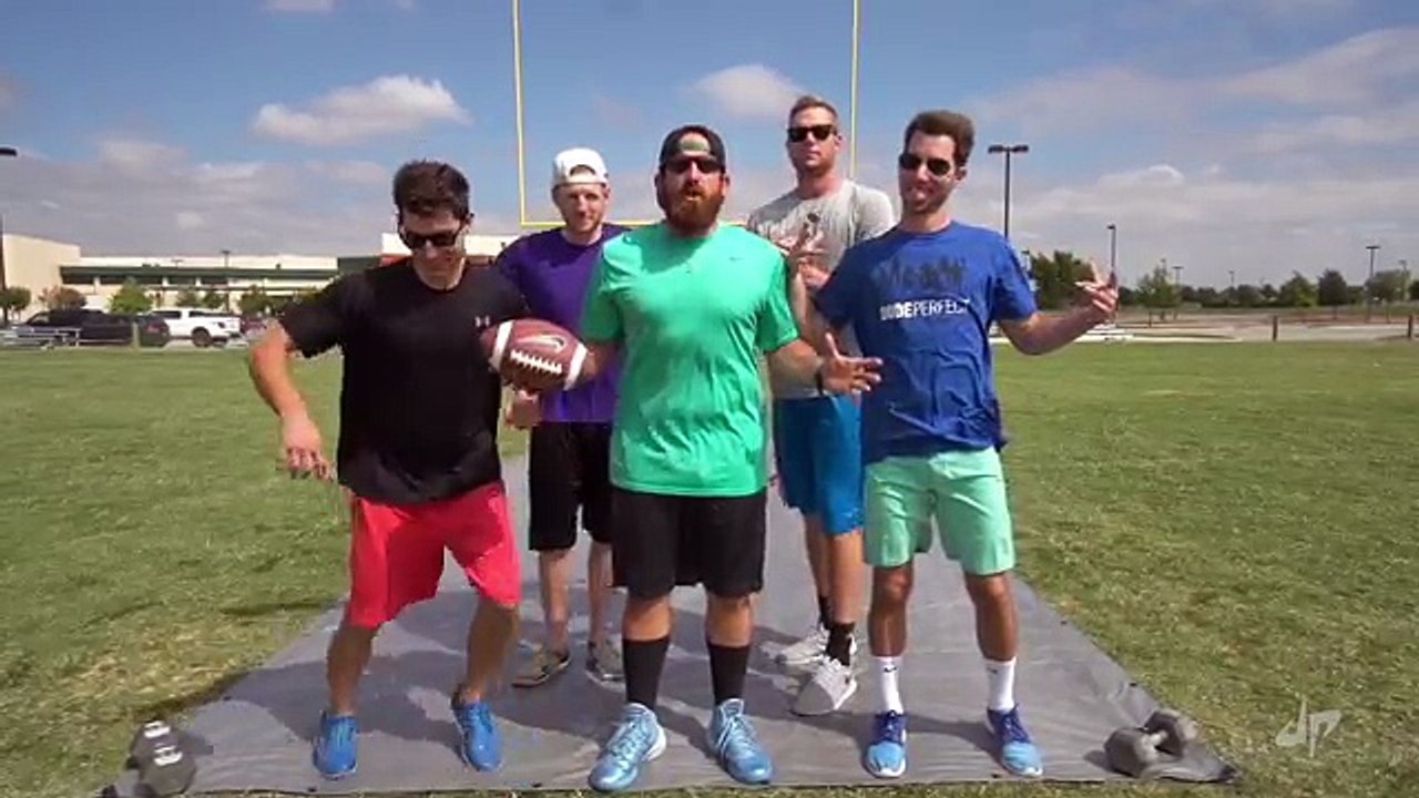 Slip and Slide Football Battle - Dude Perfect