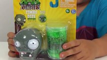 Plants vs Zombies - Exploding Zombie Figure and OOZE Head Toy!