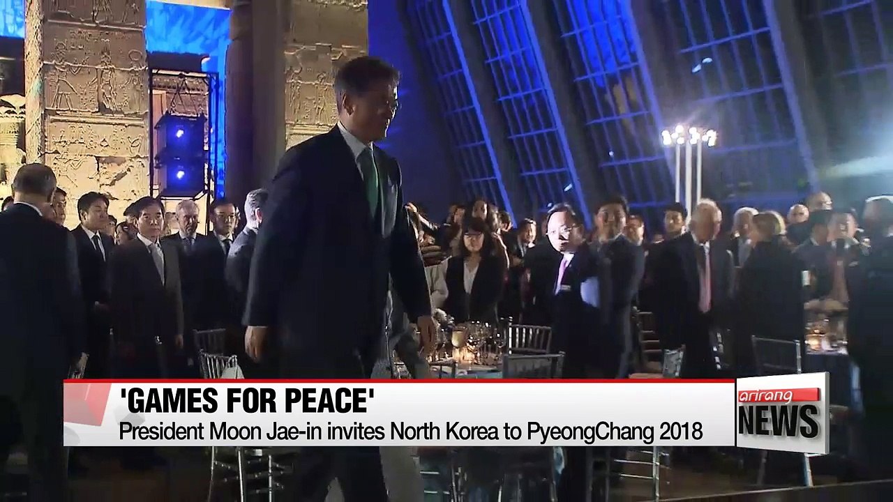 President Moon promotes 2018 Olympics as opportunity for peace and reconciliation with North Korea