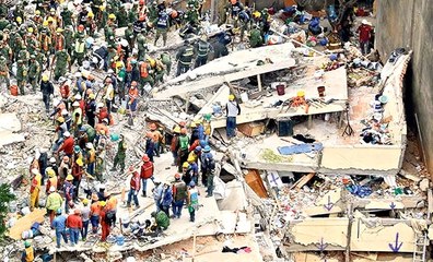 Meksika'da Yıkılan Binalardan Çocukların Ağlama Sesi Geliyor