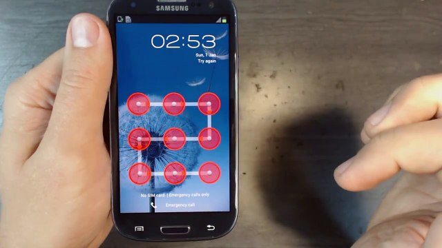 Samsung Galaxy S3 4G I9305 - How to remove pattern lock by hard reset