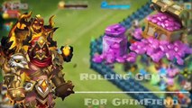 Castle Clash : Crazy rolling for new hero Grimfiend and Lady Leo