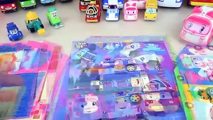 Robocar Poli car toys and Play doh