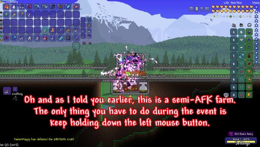 Terraria SemiAFK Old Ones Army Event Farm Vídeo Dailymotion