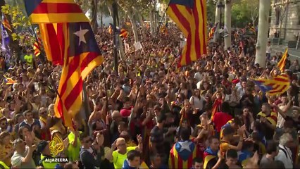Catalonia protesters demand release of prisoners