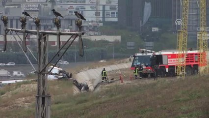 Atatürk Havalimanında Özel Jetin Pistten Çıkması (2)