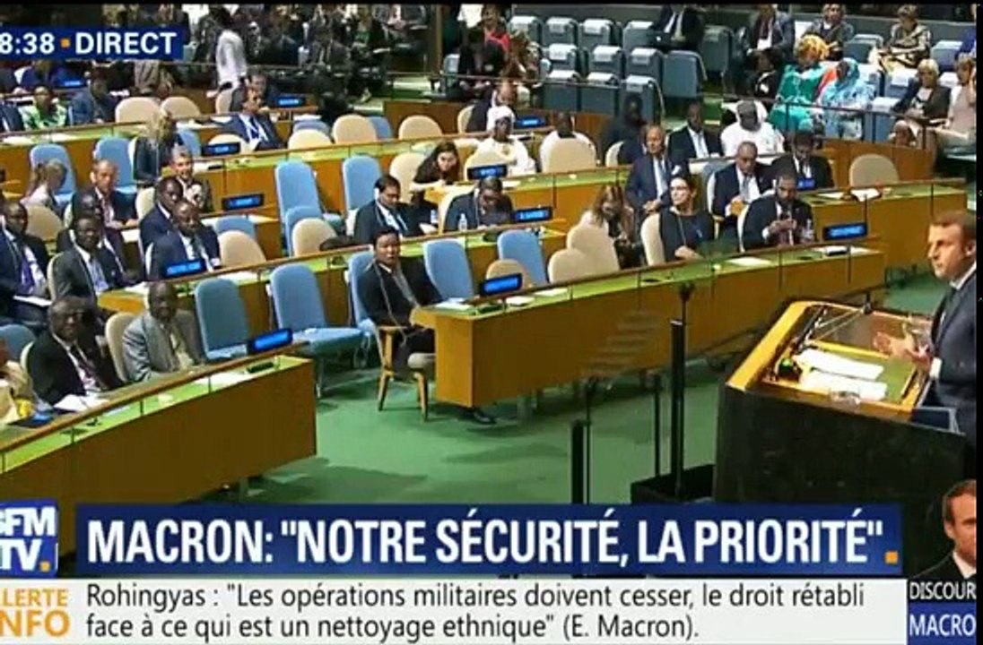 Discours de Macron à l'ONU