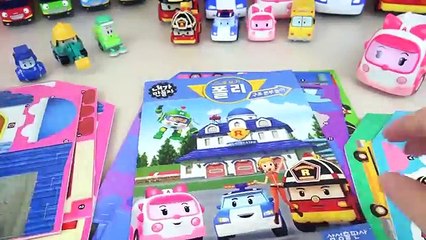 Robocar Poli car toys Paper ambulance station make and play