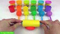 Fun Learning Shapes and Colours with Play Doh Smiley Faces Lollipop Family and Educations videos