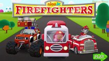 Firefighters Rescue Nick Jr | Paw Patrol Bubble Guppies Blaze and The Monster Machines | Fire Trucks
