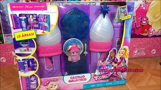 Château galaxie lumière des étoiles barbie una aventura espacial castillo galico barbie playset