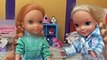 Elsa and Anna Toddlers Dentist! Loses 1st tooth Tooth Fairy Brushing Teeth Bed Frozen Barbie Dolls