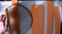 How to make a striped cake board adding fondant stripes to your cake board tutorial