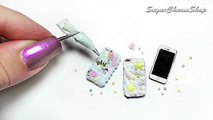 Miniature PHONE & DECODEN Phone Case Tutorial // Dolls/Dollhouse