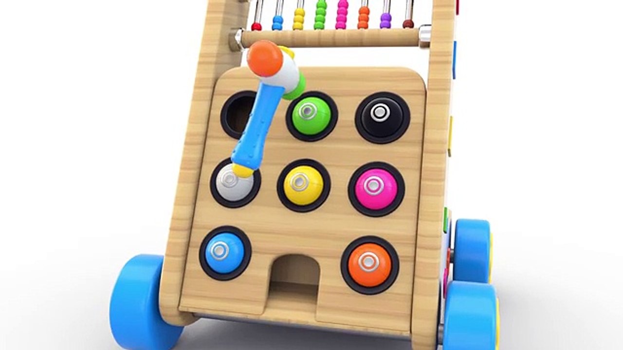 Learn Colors with Wooden Hammer Educational Toys - Colors Collection for Children