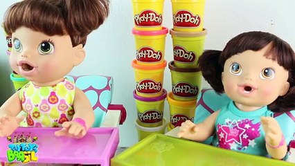 Massinha de Modelar Baby Alive Minha Boneca Almocinho Playdoh Play Dough Doll Food ToyToysBrasil