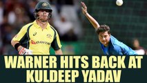 India vs Australia 2nd ODI : David Warner reacts Kuldeep Yadav's pressure comment | Oneindia News