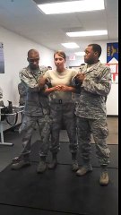 Female Soldier Tasered Grabs Private's Privates